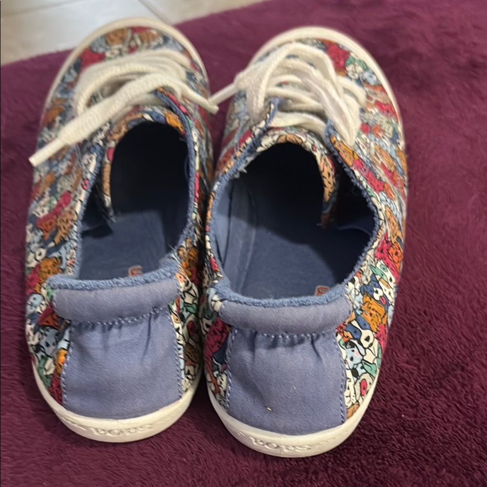 Bobs by Skechers Fun and Beautiful Sneakers with Vibrant puppies pattern! - Picture 2 of 6